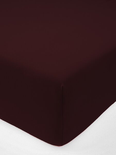 Jersey plachta s elastanom Deluxe 90 × 200 cm – vínově červené