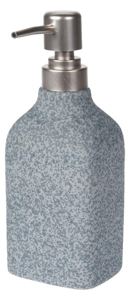 Dávkovač mydla Stone, sivá/s prvkami vo farbe nerez, 260 ml