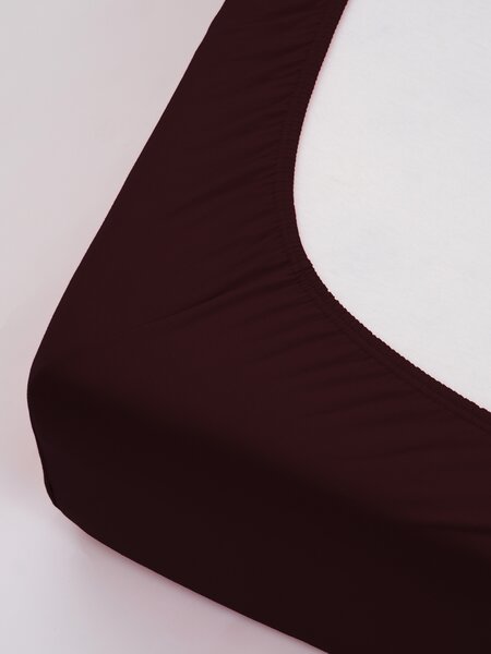 Jersey plachta s elastanom Deluxe 90 × 200 cm – vínově červené