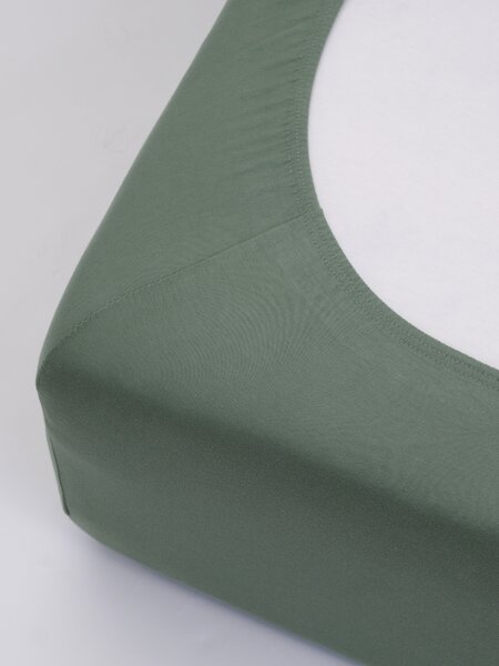 Jersey plachta s elastanom Deluxe 90 × 200 cm – olivová