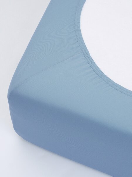 Jersey plachta s elastanom Deluxe 90 × 200 cm – svetlomodrá
