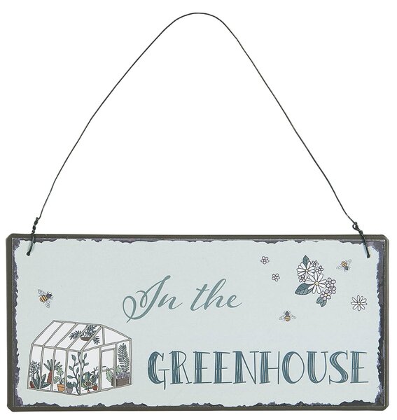 Plechová ceduľka Greenhouse