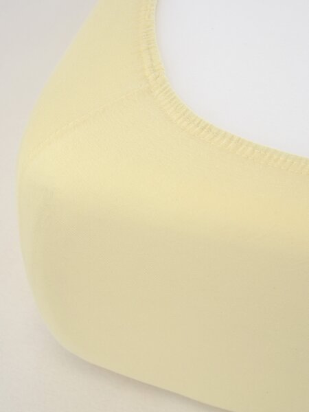 Jersey plachta s elastanom Deluxe 90 × 200 cm – pastelovožltá
