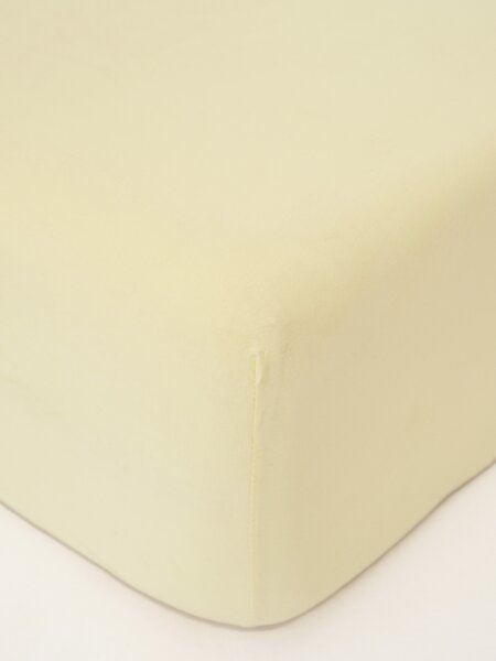 Jersey plachta s elastanom Deluxe 90 × 200 cm – pastelovožltá