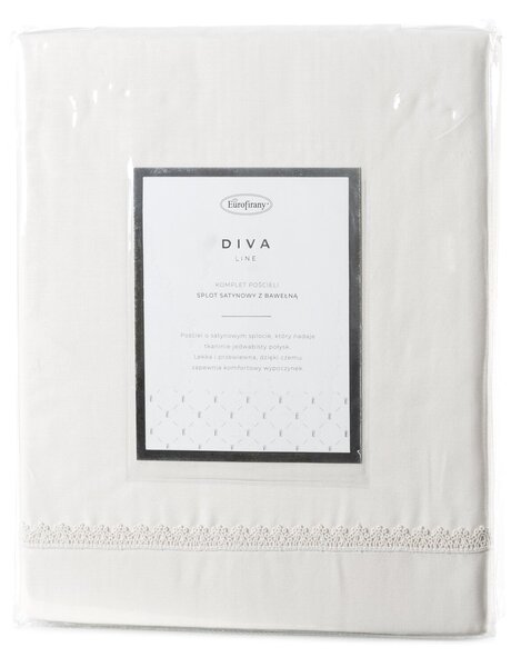 SATÉNOVÉ OBLIEČKY DIVA 160X200 CM, 2 KS 70X80 CM KRÉMOVÉ