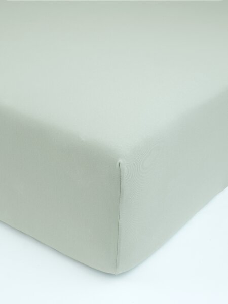 Jersey plachta s elastanom Deluxe 90 × 200 cm – sivozelená