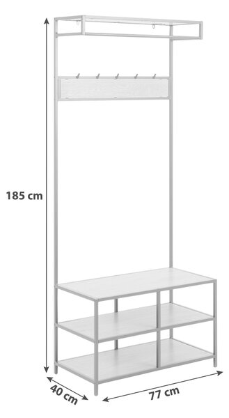 PREDSIEŇOVÝ NÁBYTOK, 77/185/40 cm MID.YOU - Online Only drobný nábytok, Online Only