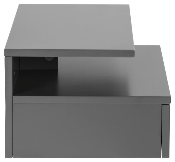 NOČNÝ STOLÍK, sivá, 35/22,5/32 cm - Online Only spálne, Online Only