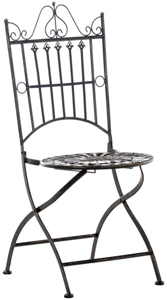 Kovová stolička Sadao - Bronzová