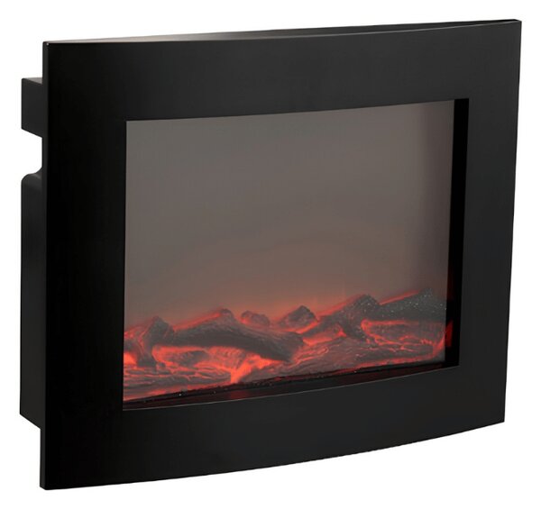 LED dekorácia moderný krb COZY WARM 40x50 cm, čierny