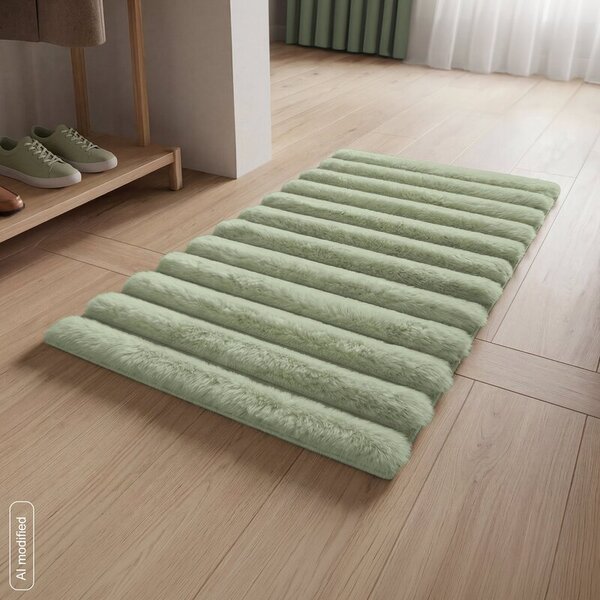 Dekorstudio Kožušinový koberec SOFT 50x80cm - olivový