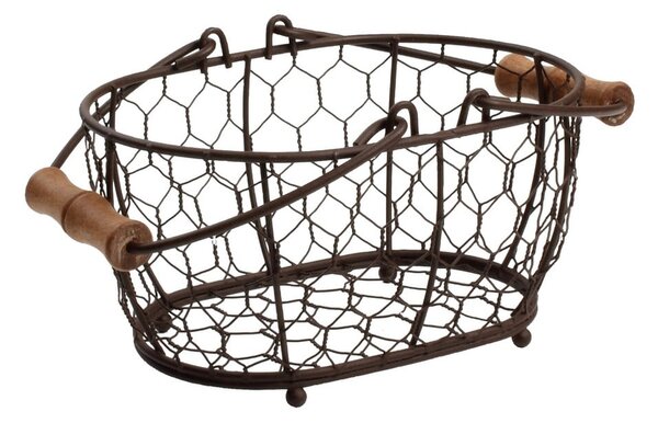 Kovový košík T&G Woodware Provence, 20 × 14 cm