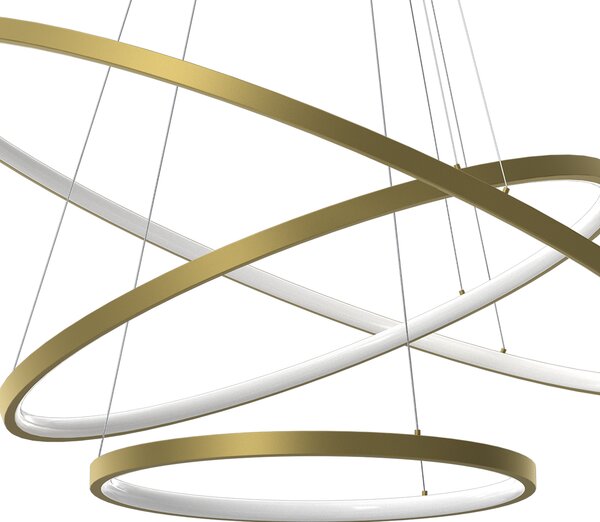 Závesné LED svietidlo Hoop, 3x LED 93w, 4000k, g