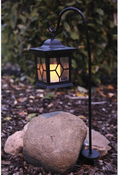 LED solárny záhradný lampáš Star Trading Light, výška 14,5 cm
