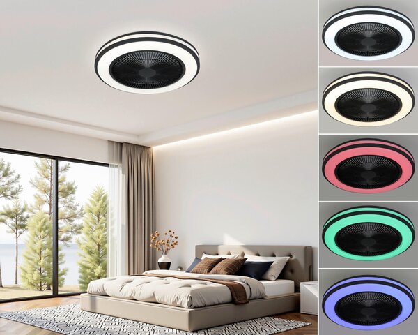 STROPNÝ VENTILÁTOR, 58/14,5 cm Mican - Interiérové svietidlá