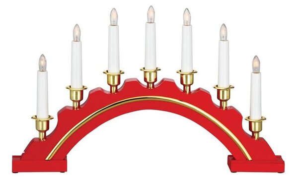Červená/v zlatej farbe vianočná svetelná dekorácia Celine – Markslöjd