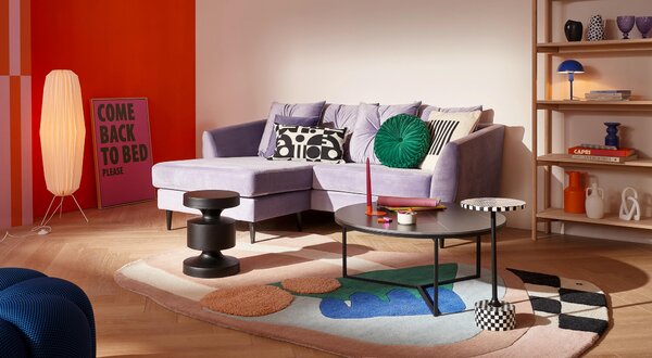 PRÍRUČNÝ STOLÍK, čierna, biela Kare-Design - Stolíky do obývačky, Online Only