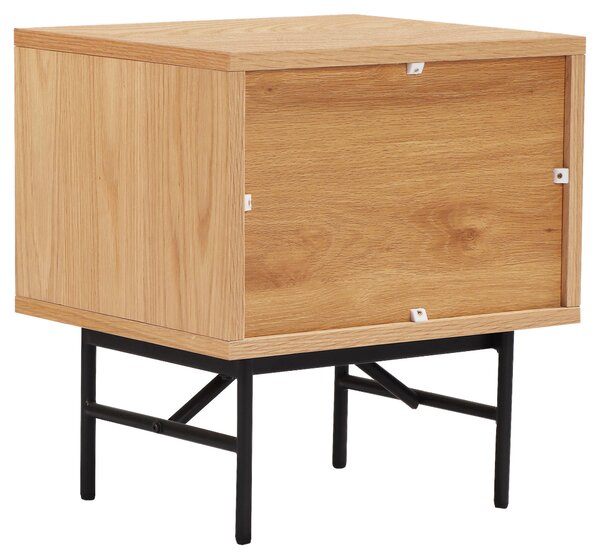 NOČNÝ STOLÍK, dub, čierna, farba duba, 45/50/40 cm Boxxx - Online Only spálne, Online Only