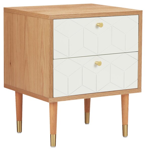 NOČNÝ STOLÍK, dub, biela, farba duba, 45/55/40 cm Boxxx - Online Only spálne, Online Only