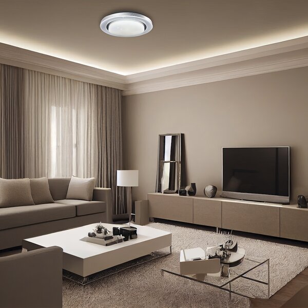 Stropné LED svietidlo Kelly, 1x LED 48w, 3000-6000k, b/s, s ovládačom