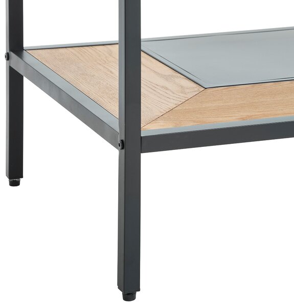 KONZOLOVÝ STOLÍK, prírodná farba, čierna, drevo, kov, kompozitné drevo, 120/60/47 cm MID.YOU - Online Only obývacie izby, Online Only