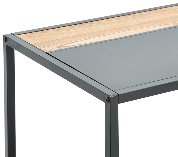 KONZOLOVÝ STOLÍK, prírodná farba, čierna, drevo, kov, kompozitné drevo, 120/60/47 cm MID.YOU - Online Only obývacie izby, Online Only