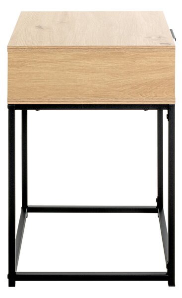 NOČNÝ STOLÍK, čierna, farba duba, 40/60/40 cm - Online Only spálne, Online Only