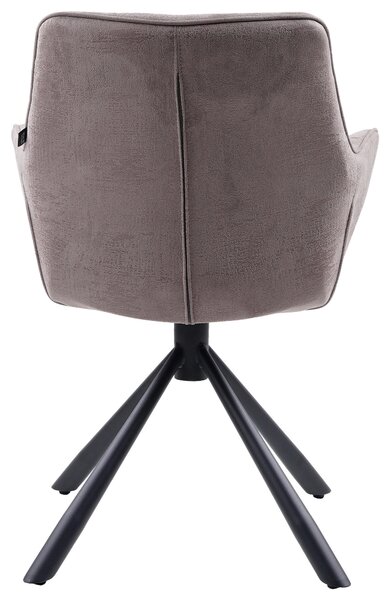 STOLIČKA S PODRÚČKAMI, železo, štruktúra, taupe Hom`in - Stoličky, Online Only