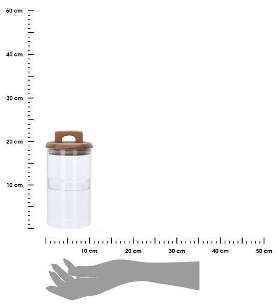 Sklenená nádoba na potraviny Cyril Duo 600ml