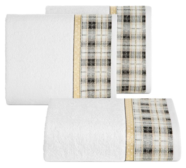VIANOČNÝ FROTÉ UTERÁK ANGEL SADA 3KS 70X140 CM BIELA