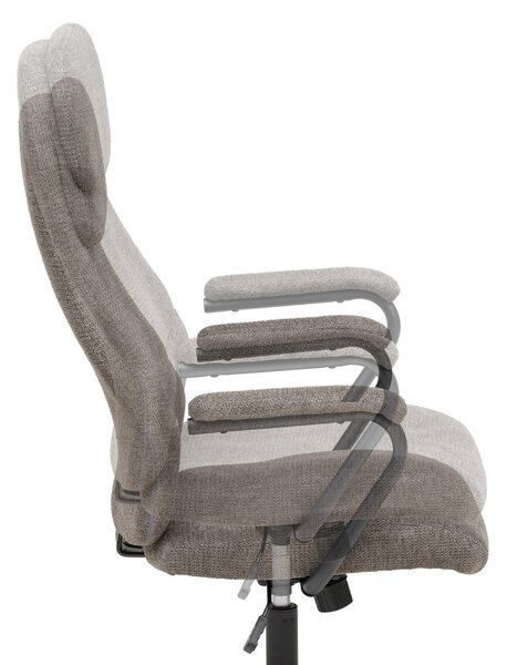 OTOČNÁ STOLIČKA, tkaná textília, čierna, taupe MID.YOU - Online Only kancelárie, Online Only