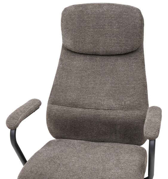 OTOČNÁ STOLIČKA, tkaná textília, čierna, taupe MID.YOU - Online Only kancelárie, Online Only