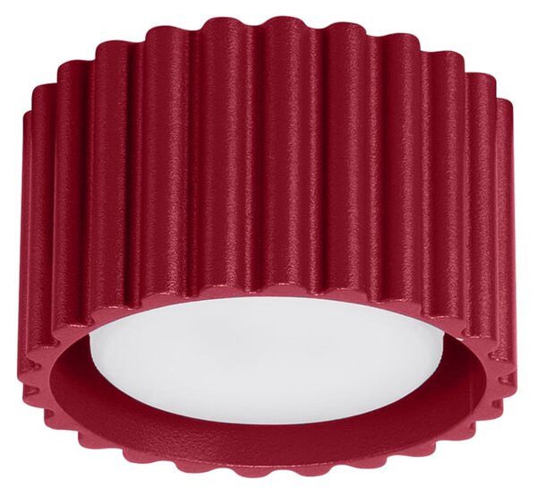 Stropné svietidlo Aura, 1x bordové hliníkové tienidlo, (6 cm)
