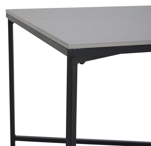 KONFERENČNÝ STOLÍK, sivá, čierna, kov, keramika, 120/60/42 cm Livetastic - Stolíky do obývačky, Online Only