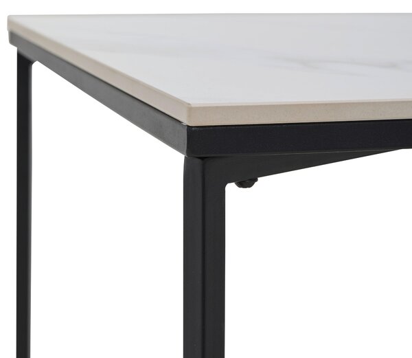 KONFERENČNÝ STOLÍK, čierna, biela, kov, keramika, 120/60/43 cm Livetastic - Stolíky do obývačky, Online Only