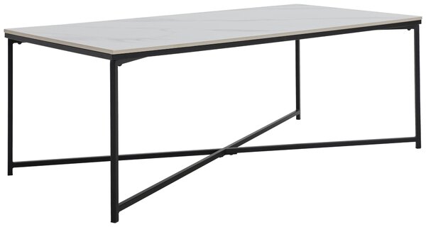 KONFERENČNÝ STOLÍK, čierna, biela, kov, keramika, 120/60/43 cm Livetastic - Stolíky do obývačky, Online Only