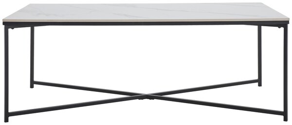 KONFERENČNÝ STOLÍK, čierna, biela, kov, keramika, 120/60/43 cm Livetastic - Stolíky do obývačky, Online Only