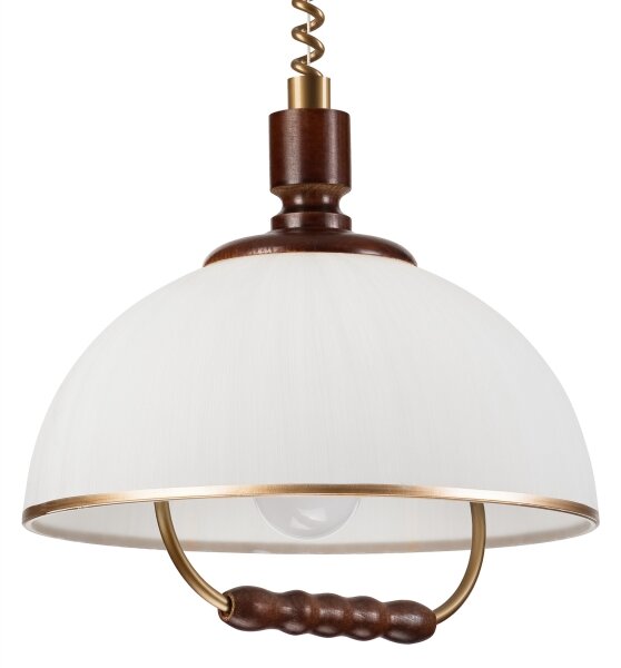 Sťahovací luster RAMONA 1xE27/60W/230V béžová/tmavohnedá