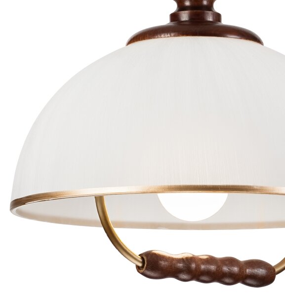 Sťahovací luster RAMONA 1xE27/60W/230V béžová/tmavohnedá