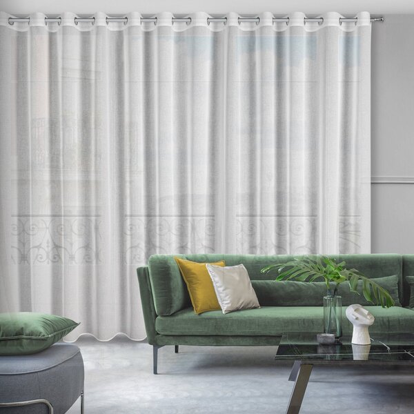 ZÁCLONA NA KRÚŽKOCH MARGO 300 CM X 250 CM BIELA