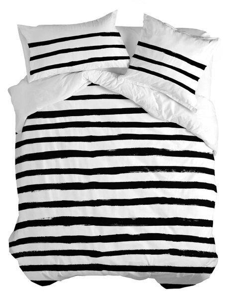 Bavlnená obliečka na paplón Blanc Stripes, 140 × 200 cm