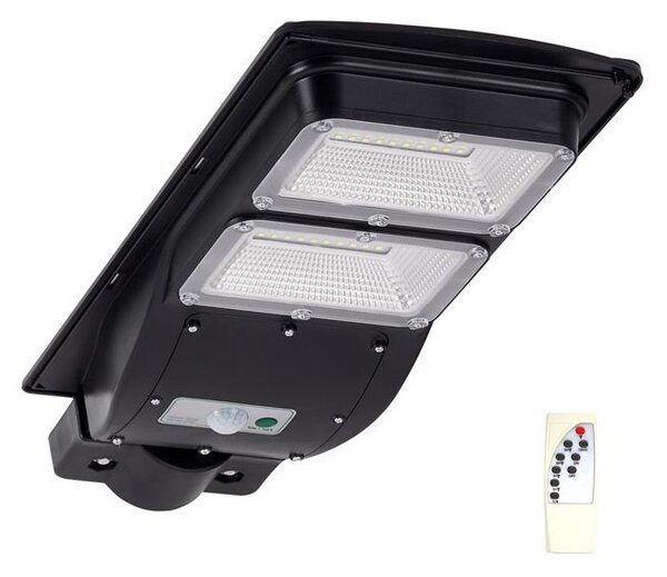 Polux LED Solárna pouličná lampa so senzorom STREET 2xLED/6W/3,2V IP65 + DO SA1569 + záruka 3 roky zadarmo