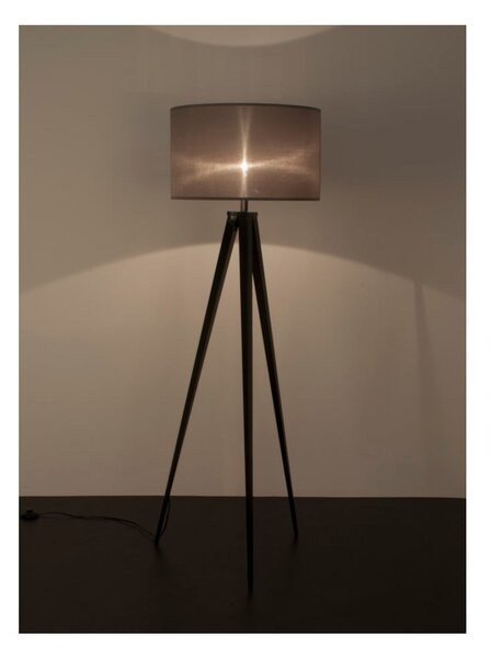 Čierno-sivá stojacia lampa Zuiver Tripod