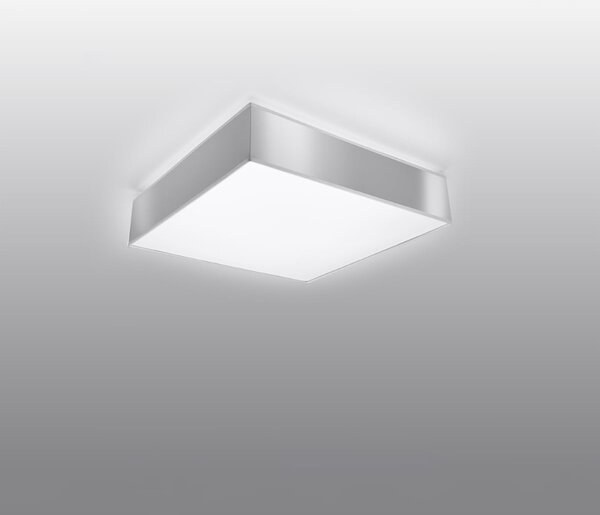 Stropné svietidlo Horus, 1x sivé plastové tienidlo, (biely plast), (25 cm)