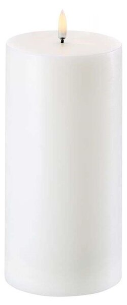 Uyuni Lighting - Pillar Candle LED Nordic White 10,1 x 20 cm Uyuni Lighting - Lampemesteren