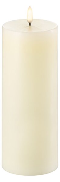 Uyuni - Pillar candle LED Ivory 7,8 x 20 cm Lighting - Lampemesteren