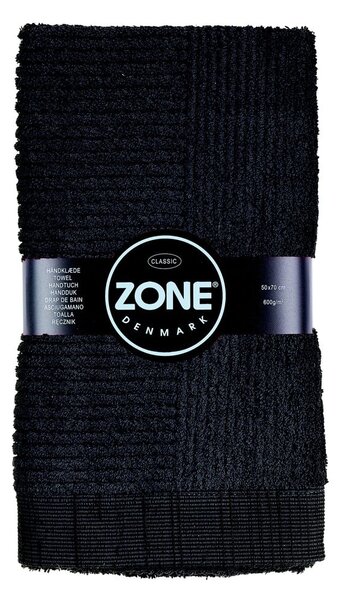 Čierny uterák Zone Classic, 50 × 70 cm