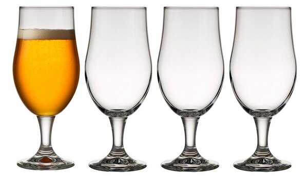 Súprava 4 pohárov na pivo Lyngby Glas Juvel, 490 ml