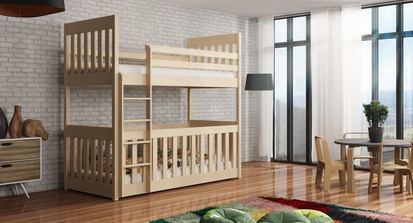 Detská posteľ 90 x 190 cm Cristine (s roštom a úl. priestorom) (borovica). Vlastná spoľahlivá doprava až k Vám domov. 1013461