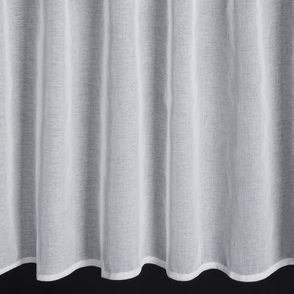 KRÁTKA ZÁCLONA NA PÚTKACH SEVILLA 150X30 CM BIELA